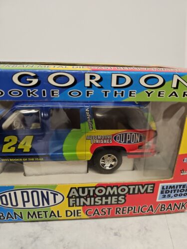 Jeff Gordon Chevrolet Suburban Metal Diecast Bank 1993 Rookie of the Year NASCAR - Picture 4 of 19