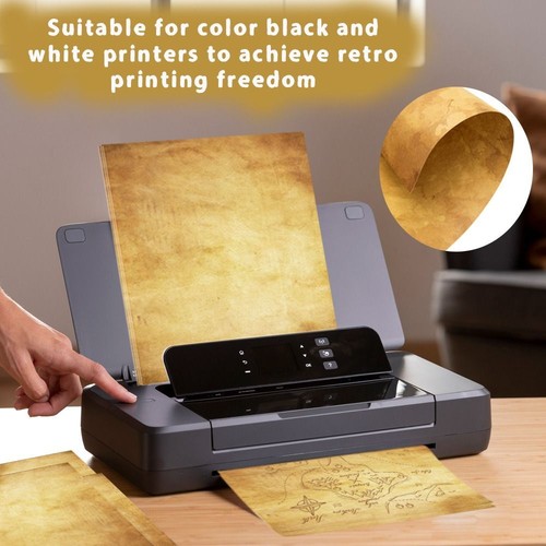 50 Sheets Vintage Printing Paper Simple Pirate Scrolls Office Supplies - Picture 8 of 19