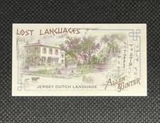 2019 Topps Allen & Ginter Lost Languages Jersey Dutch Mini LL-9