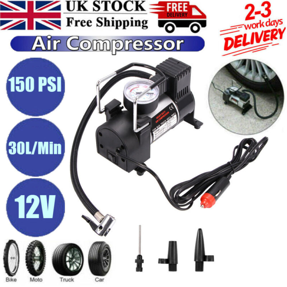 Heavy Duty 150PSI 12V Electric Car Tyre Inflator Portable Air
