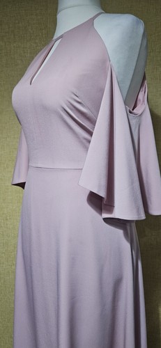 Abito TED BAKER rosa maxi spalle fredde tg 14 festa lungo ballo 4 matrimonio - Foto 6 di 17