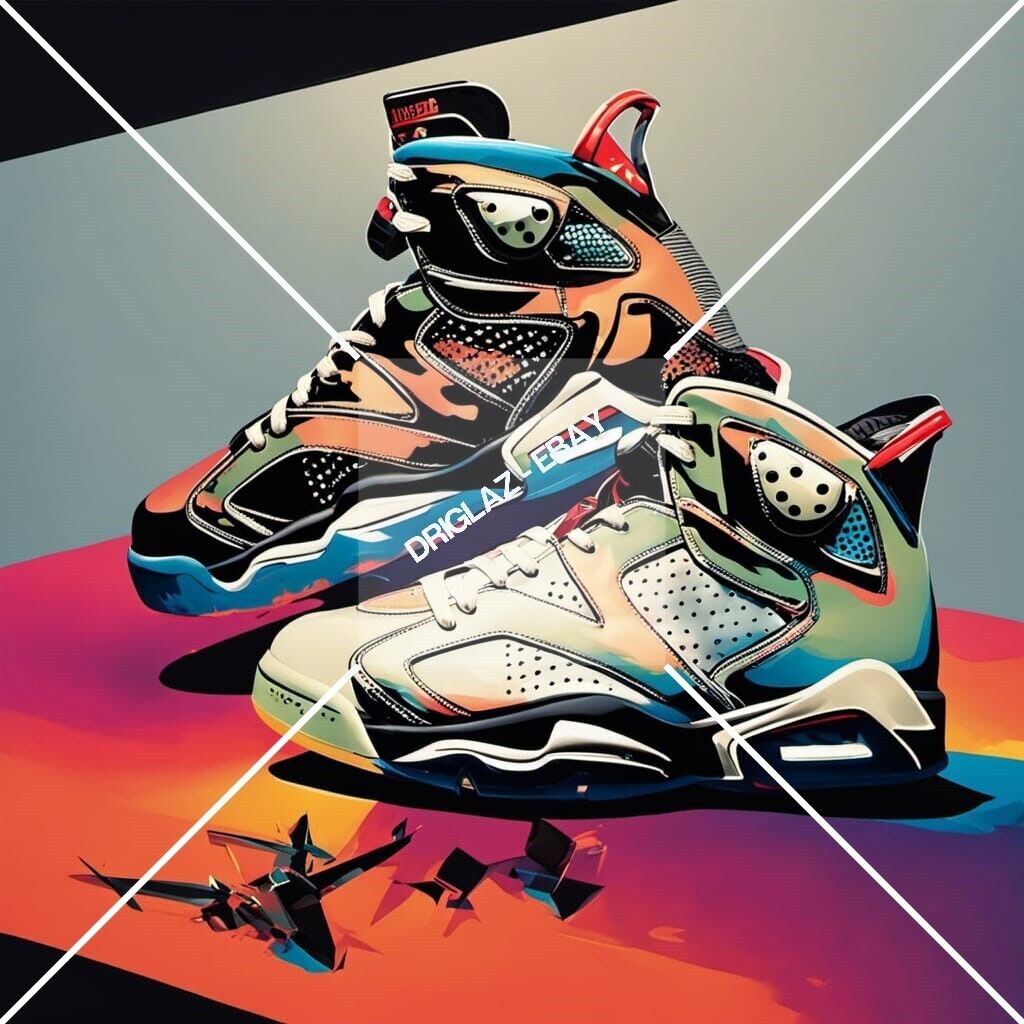 Nike Air Jordan VI Digital ART Image, Picture, Wallpaper, Photo. Limited  Edition