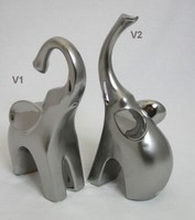 1 Deko-Elefant Silber Matt-GläNzend Sortiert, Ca. 22,0 X 7,0 X 25,0 Cm