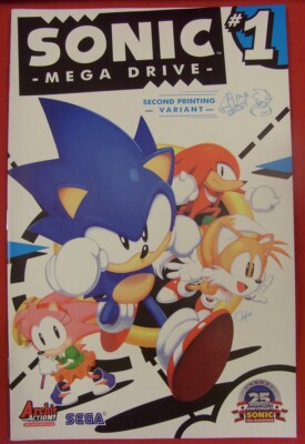 SONIC MEGA DRIVE ARCHIE 2ND PRINT VARIANT COMIC IAN FLYNN TYSON HESSE 2016 NM