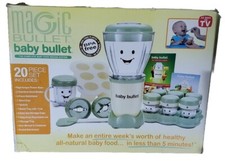 Magic Bullet NIB Baby Bullet Food Processor Baby Blender Food Maker - Green