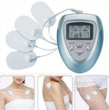 Full Body Electric Pulse Digital Massager Slimming Relaxing Massage + 4 Pads