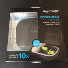 MyCharge Powergear Tunes Wireless Earbud Charging Case Open Box New