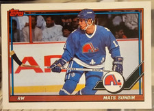 1991-92 Topps Mats Sundin #219 Nordiques