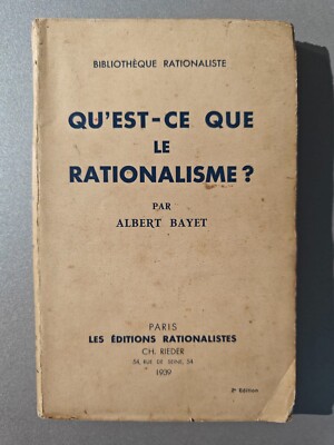 Was ist Rationalismus? / Albert Bayet (1939)