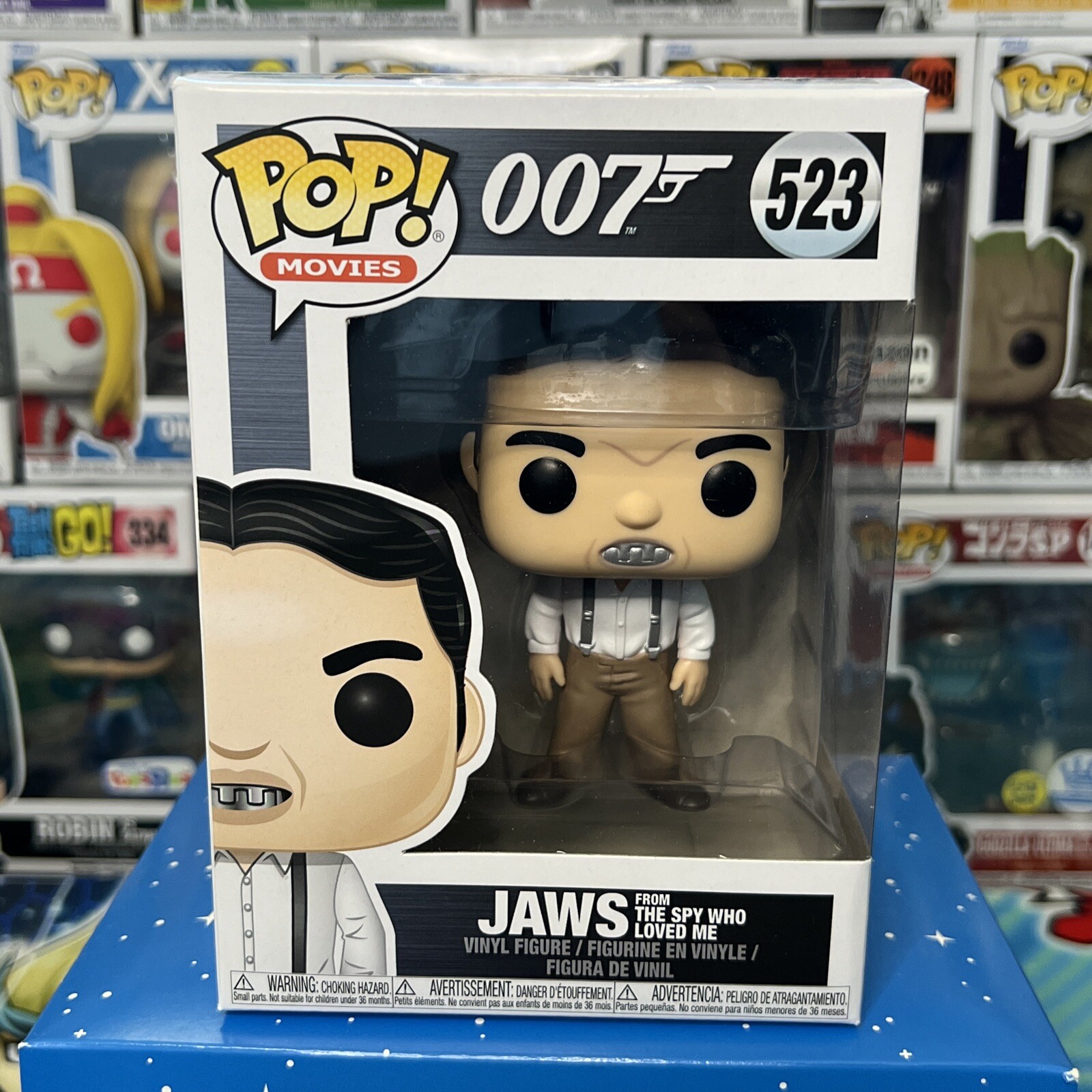 Funko Pop! Movies: 007 James Bond - Jaws #523 Vaulted - With Protector