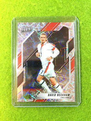 DAVID BECKHAM SILVER PRIZM LAZER CARD  JERSEY #7 ENGLAND  2022 National 2021 VIP