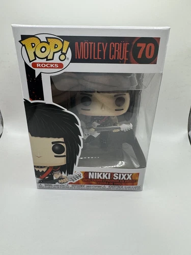 Funko Pop NIKKI SIXX  Motley Crue   #70 -Vaulted Figure - Classic Rock Music