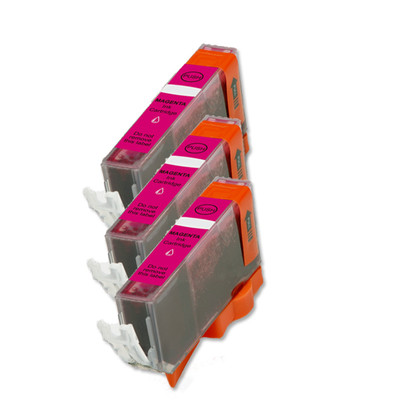 3 PK MAGENTA Premium Ink Cartridge plus CHIP for Canon CLI-226M MG5220 MG5320