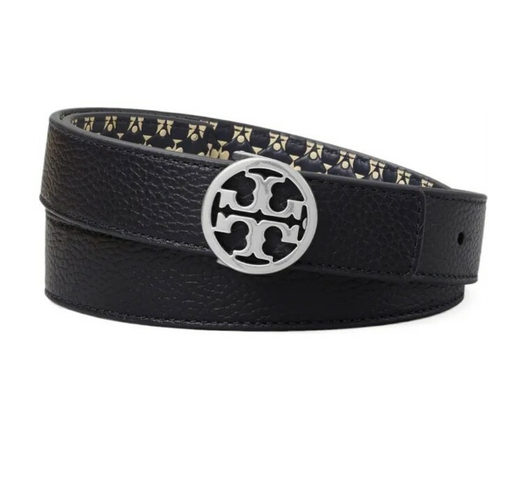 Tory Burch Women's Printed Reversible Leather Belt Constellation