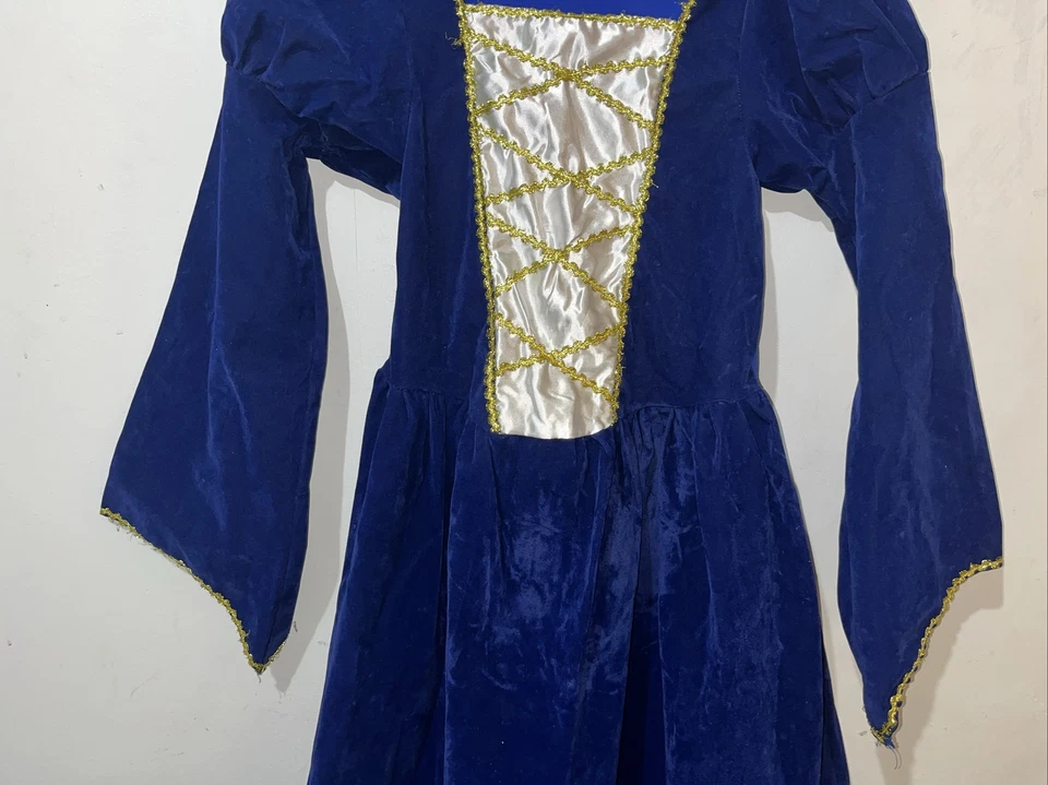 Vestido Disfraz Smiffys Niñas 10-12 Años Azul Elegante Vestido Tudor Princesa Niña Foto 3 de 4