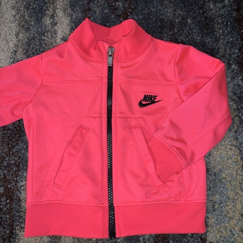 Girls Nike Hot Pink Track Jacket sz 12 