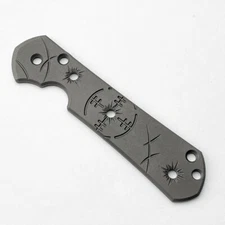 1PC Titanium Customized Patch Handle For Chris Reeve Large Sebenza 21 Knife