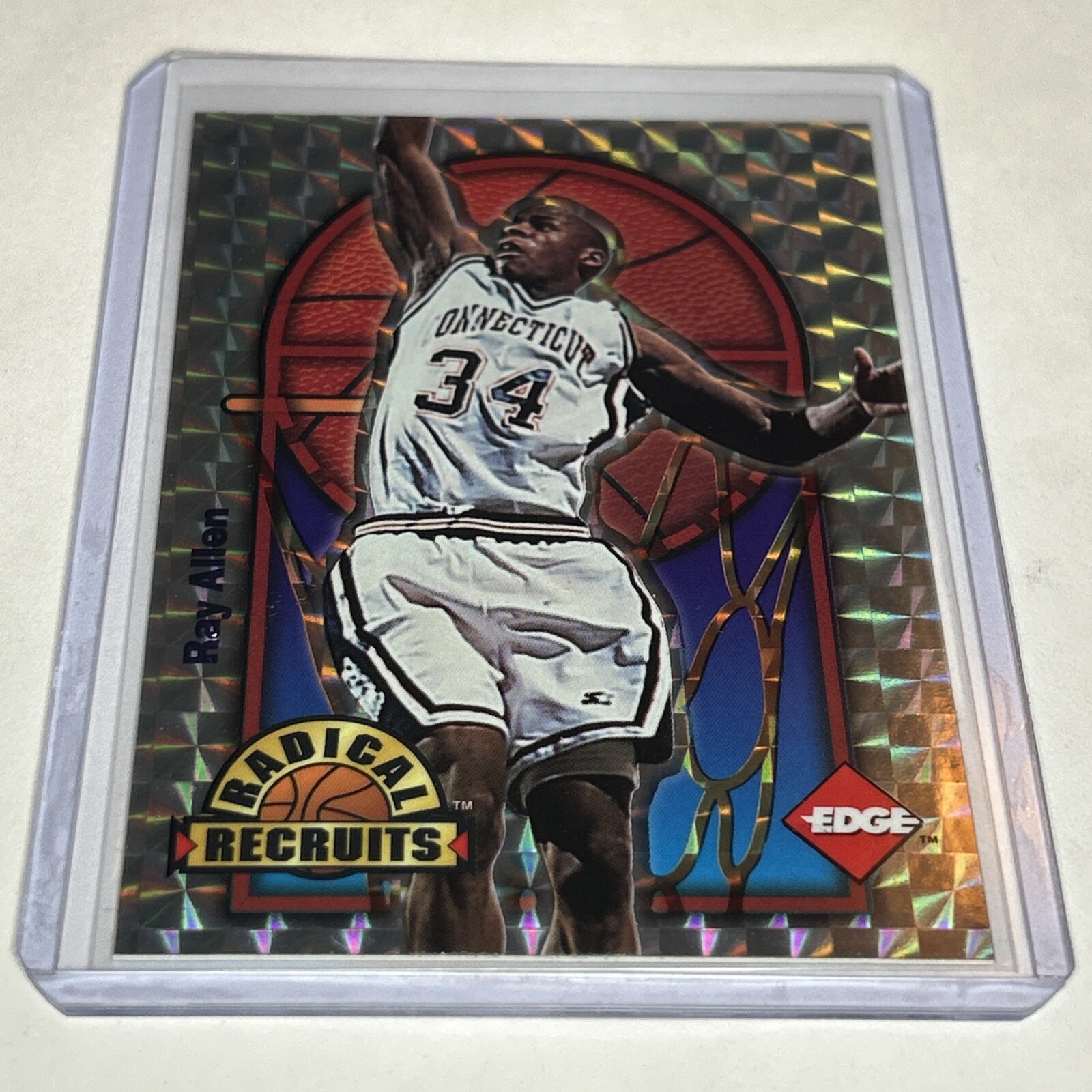 1996-97 Edge Radical Recruits Holofoil Ray Allen #2 UConn /2500