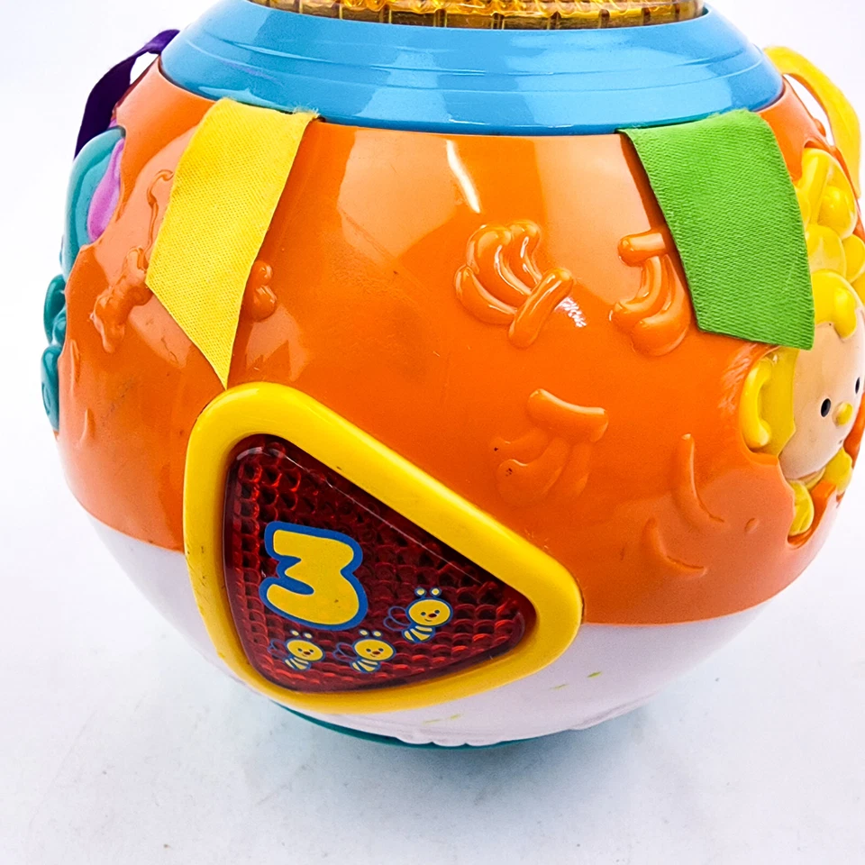 VTech Ball Move & Crawl Ball Bebé Juguete Luz y Sonido Aprendizaje Animales Rojo Ladybug Foto 3 de 4