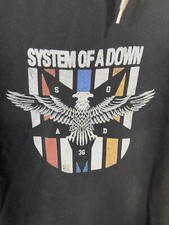 System of a Down Size L Music Double Headed Eagle Metal Band Pullover Hoodie Y2K