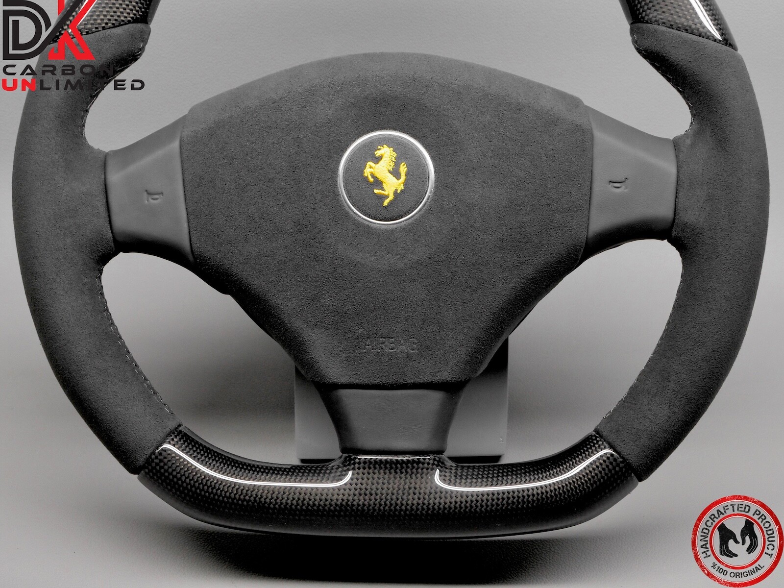 Ferrari 550 F550 Maranello Barchetta Alcantara Flat Bottom Carbon Steering Wheel