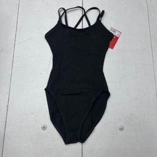 Capezio Black Double Strap Camisole Leotard Girls Size X-Small NEW
