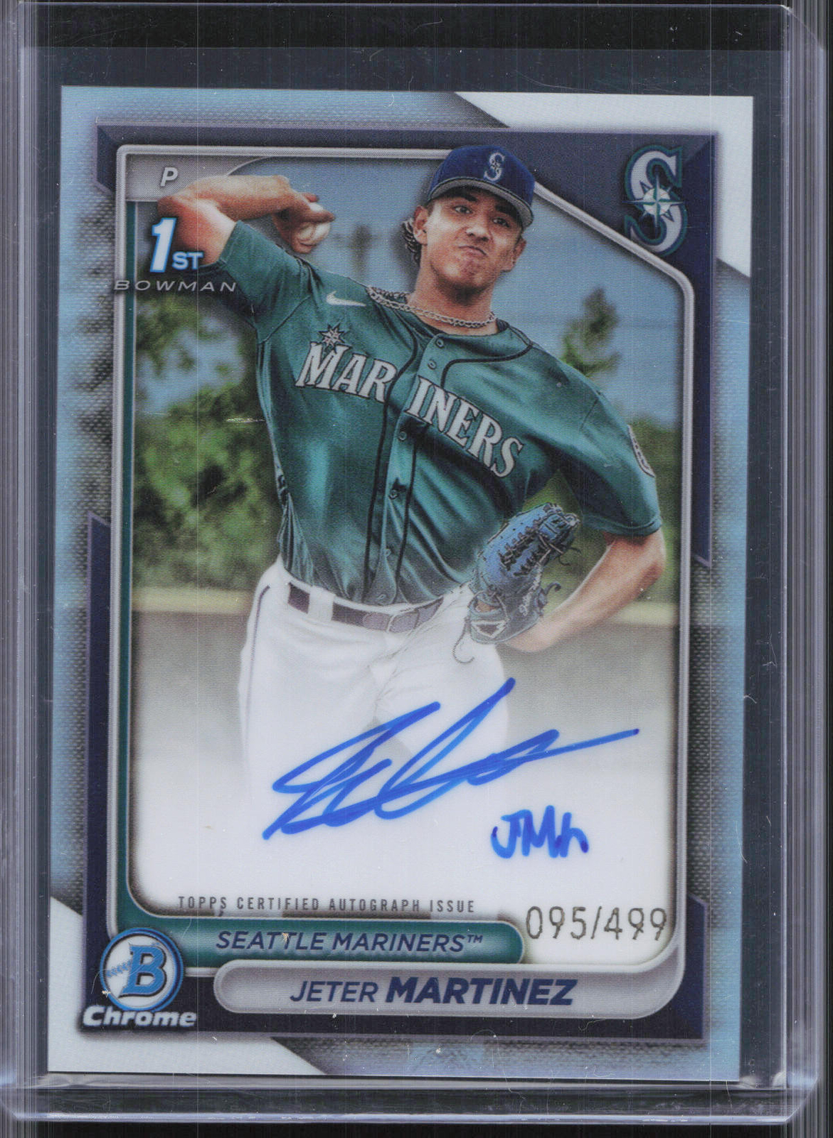 2024 Bowman Chrome #CPA-JMZ Jeter Martinez 1st Refractor Auto #/499 RG65