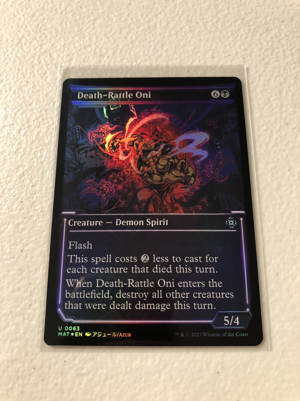 DeathRattle Oni Showcase FOIL March of the Machine The Aftermath MAT