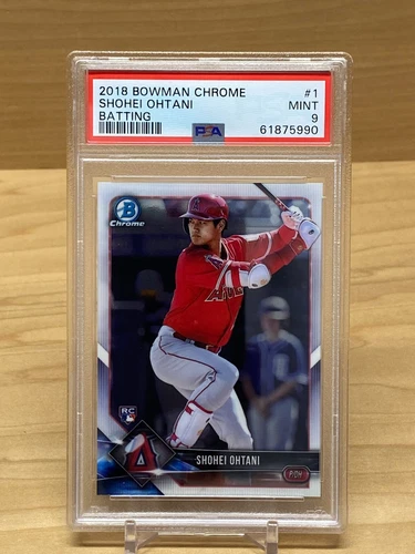 2018 Bowman Chrome Shohei Ohtani Rookie Graded PSA 9 Mint RC