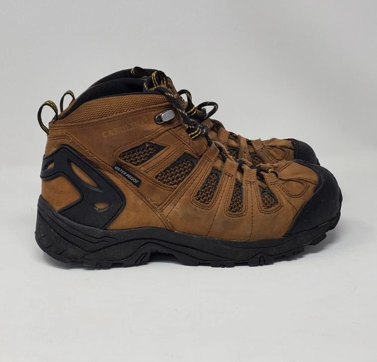 Carolina Mens 4x4 Hiking Boots CA4025 Brown Leather Waterproof 9.5D