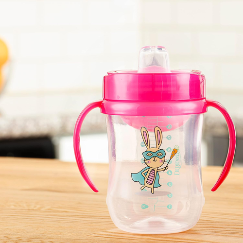 Dr. Brown'S Milestones Soft Spout Sippy Cup with Handles - Pink - 9Oz - 9M+ - Picture 6 of 12
