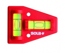 Sola Kreuz-Wasserwaage K5 Wasserwaage Messwerkzeug Kunststoff