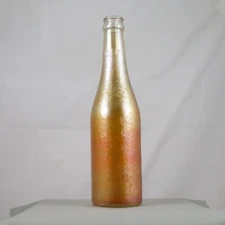 CANADA DRY INC GINGER ALE MARIGOLD CARNIVAL GLASS BOTTLE