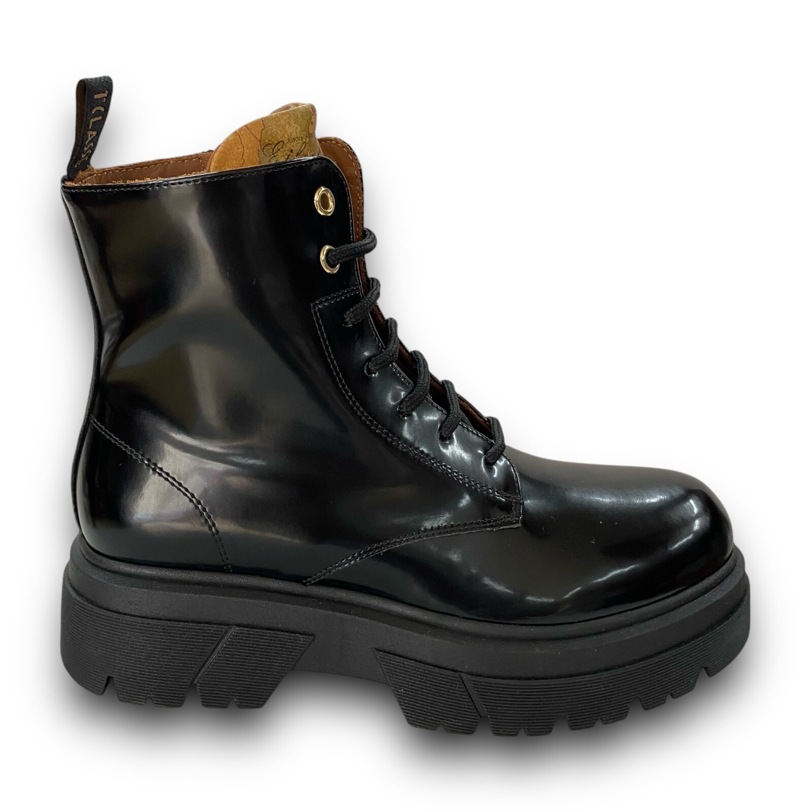 ALVIERO MARTINI 1° CLASSE Stivaletti Tronchetti Anfibi Сделано в Италии Vera Pelle