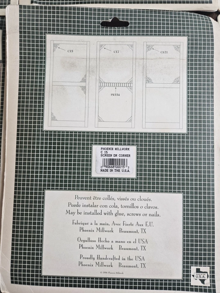 Soportes decorativos de madera Phoenix Millwork C15 de colección 2 por paquete 12 juegos nuevos sellados Foto 3 de 3