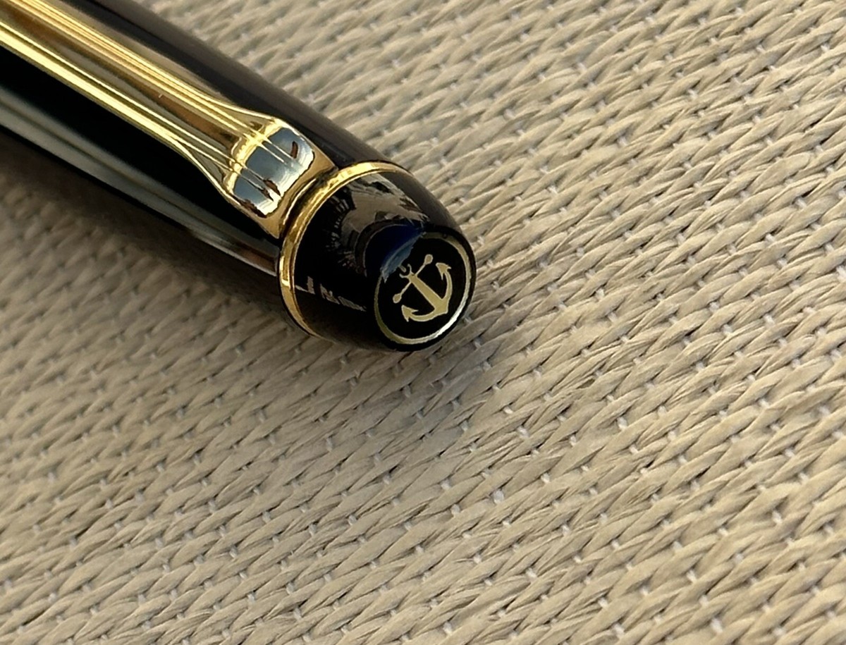 セーラー万年筆21K 875 SAILOR JAPAN FOUNDED 1911 Sailor 21K Japan Founded 1911 875 Gold Fountain Pen Navy 21K