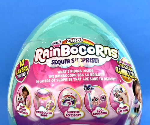 Rainbocorns~ZURU~ Series 2~Sequin Surprise~Golden Flamingocorn~Limited Edition - 第 6/10 張圖片