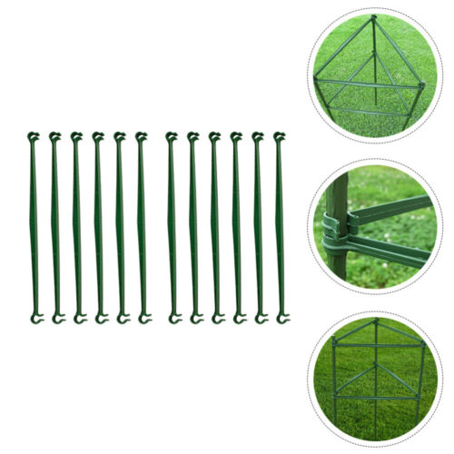 12 pièces tige de connexion pour barres de plantes échafaudage d'escalade cages support - Photo 1 sur 12