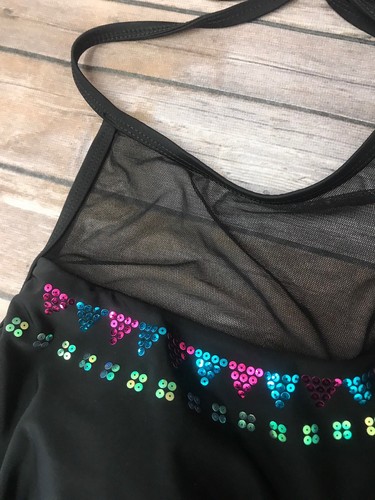 Women's Plus Size Sequin Heart & Harmony swim wear Top Tankini black 1X 2X - Picture 5 of 9