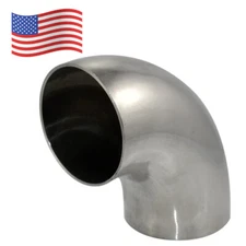 3 inch 3" 76mm Sanitary Weld Elbow Pipe Fitting 90 Degree SS 316 brew US Stock 