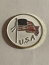 Rare U.S.A. 1" Magnet Coin Style Golf Marker - A Beauty 