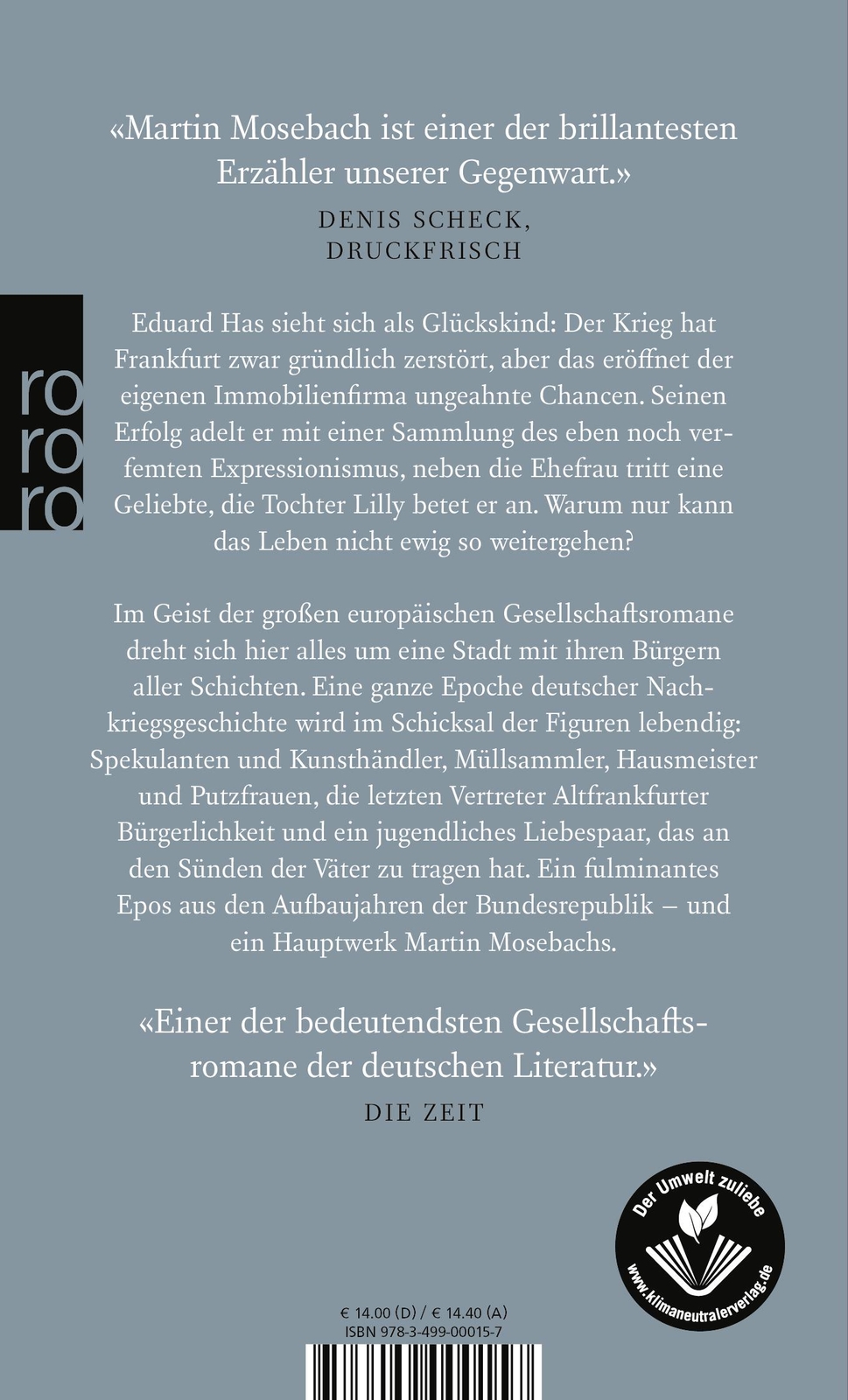 Thumbnail - Martin Mosebach / Westend / 9783499000157