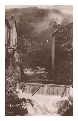 Postcard RPPC The Deserted Mill Stream Wheel