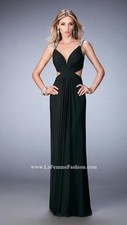338 NWT BLACK LA FEMME PROM/PAGEANT/FORMAL DRESS/GOWN 22384 SIZE 12