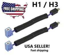 2pcs Ceramic H1 H3 Power Connectors Hid Xenon Foglamps Fog Lights Pigtails Rsx