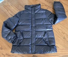 J.Crew Puffer Down/Waterfowl Feather Full Zip Jacket Women's Size M Blue 