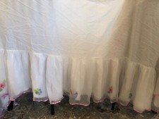 Pottery Barn Kids applique dust ruffle for twin bed