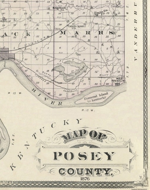 Posey County Indiana Andreas 1876 23 x 29 eBay