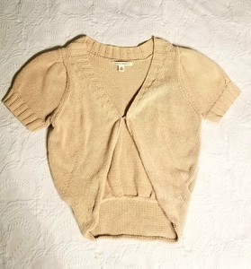 khaki cropped cardigan