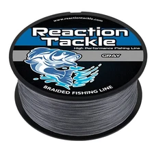Reaction Tackle High Performance Braided Fishing Line / Braid - Gray